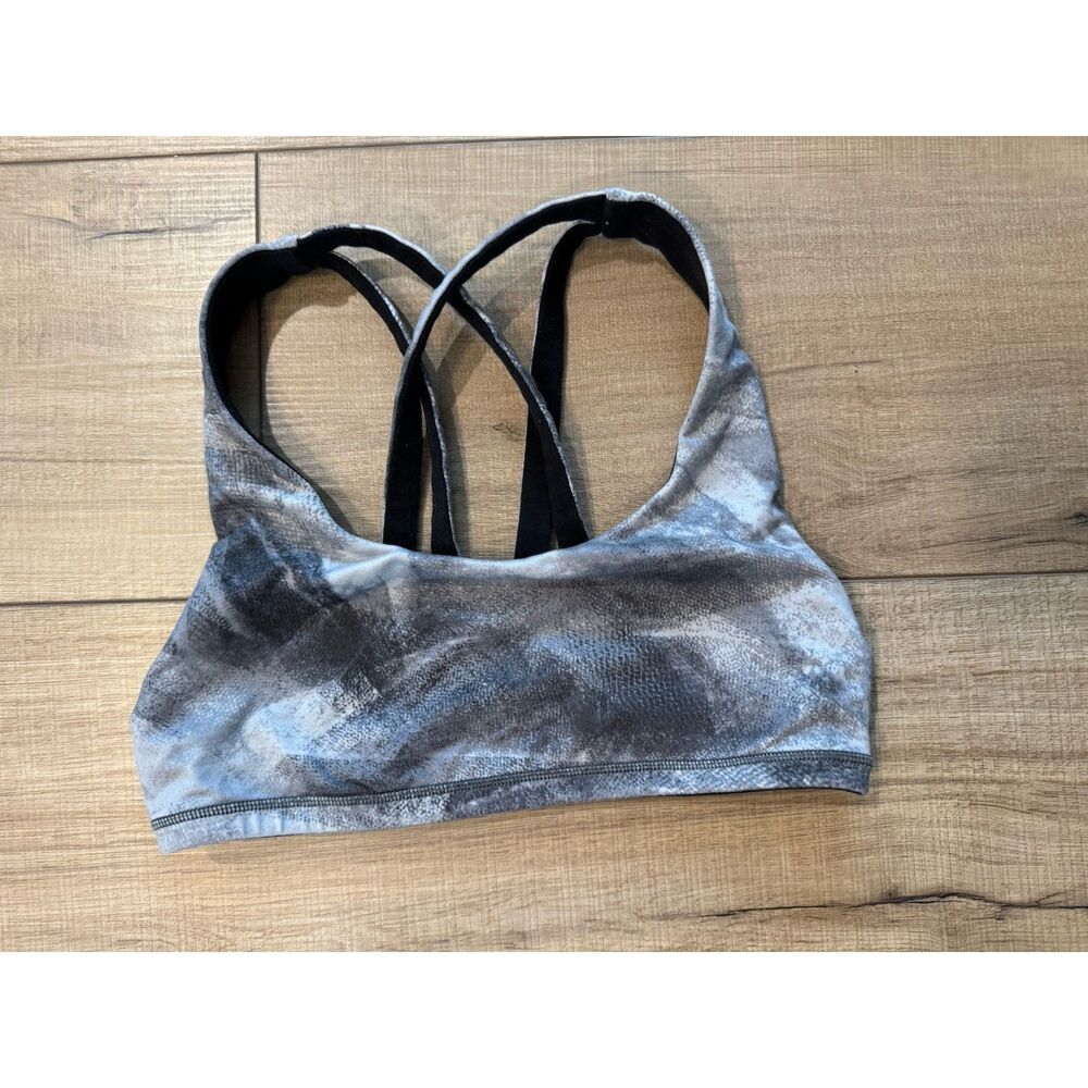 Ivivva by Lululemon Vitality Reversible Sports Bra Girls 10 Gymnastics Sporty